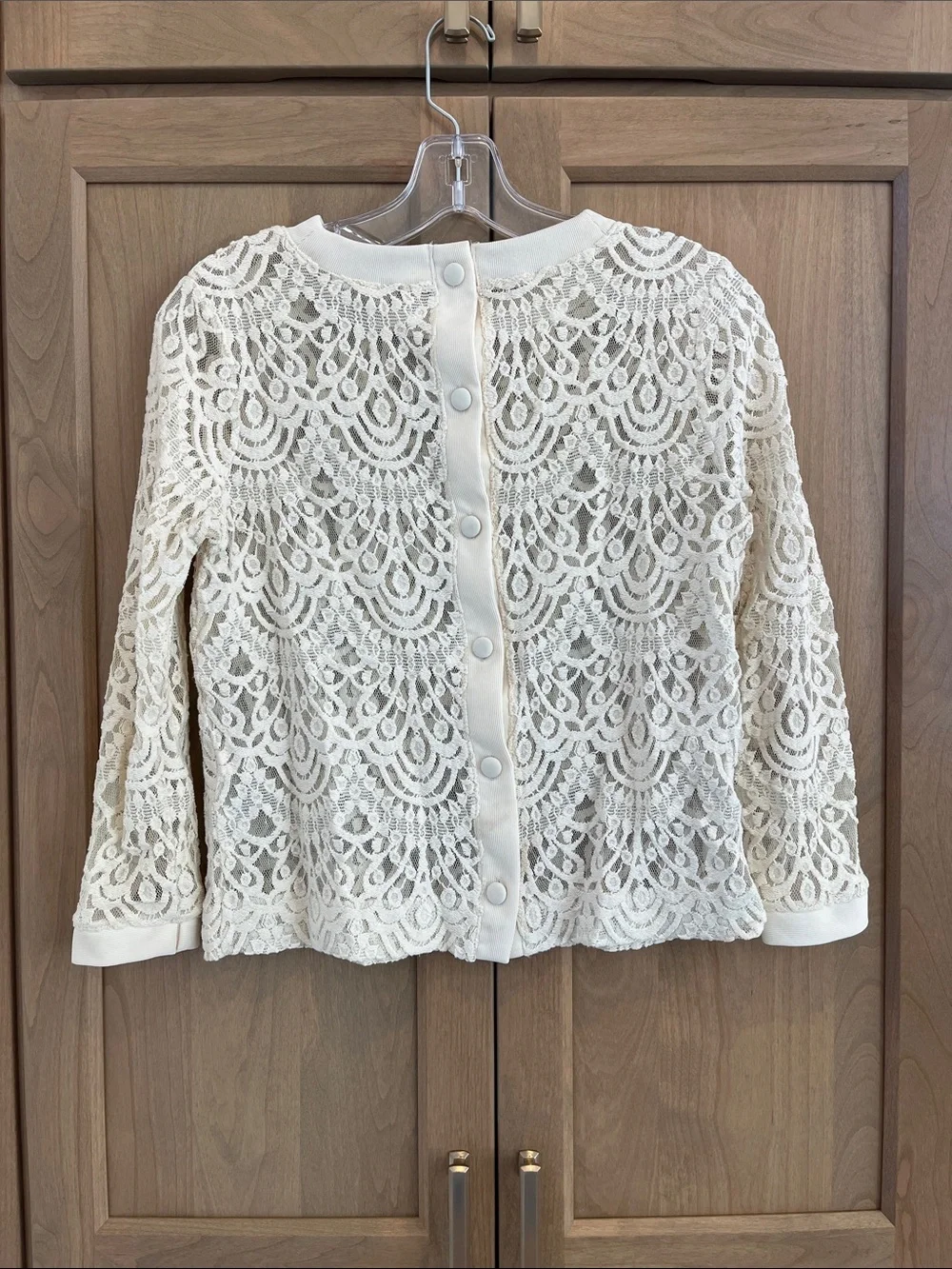 Banana Republic Cream Lace Top